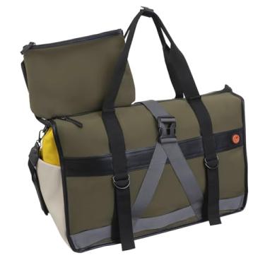 Imagem de Joan & David Sport Nylon Colorblock Mochila de compras e bolsa tiracolo, JDD2674-283-OLIVE/MULTI
