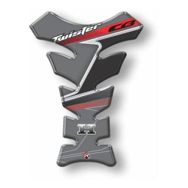 Imagem de Protetor De Tanque Tankpad Moto Cb Twister Cinza Resitank