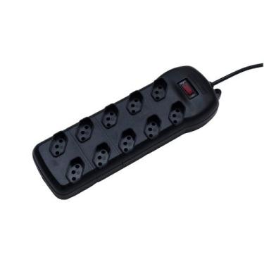Imagem de Filtro De Linha 10 Tomadas QFL-10 Bivolt 1,20m Qualitronix