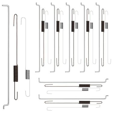 Imagem de 24 peças mola de retorno do acelerador kit de ligação biela controle de velocidade mola carburador classificação mola regulador compatível com 168F/ GX160/GX200/170F/GX210, motor a gasolina