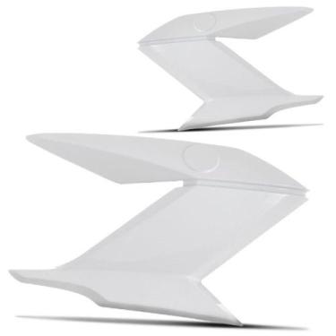 Imagem de Par Carenagem Lateral Do Tanque Moto Fazer 150 2014 Cromo Forte , BRAN