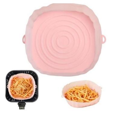Imagem de Forma Para Air Fryer De Silicone Reutilizável Antiaderente - Alinee