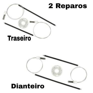 Imagem de 2 Reparos elevador Vidro Elétrico Original gol Voyage p/ traseiras e p
