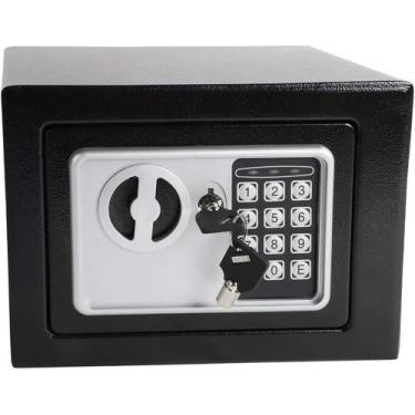 Imagem de Cofre Eletrônico Digital Teclado Com Senha + 2 Chaves To17