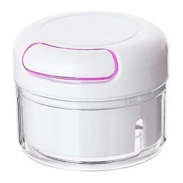 Imagem de Mini Processador Manual Para Alho Legumes 170Ml - Em Casa Tem