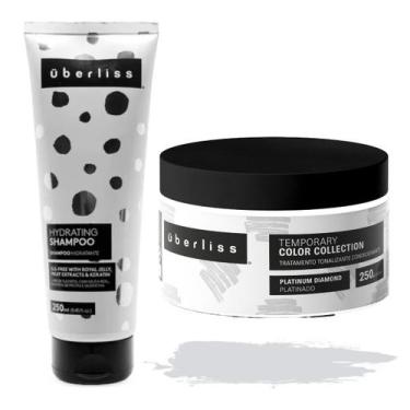 Imagem de Kit Uberliss 1 Shampoo Hydrating 1 Máscara Tonalizante Platinado Plati