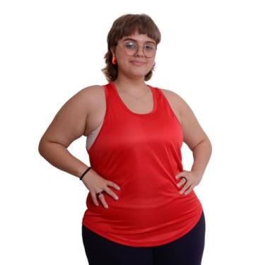 Imagem de Regata Feminina Plus Size Blusa Academia Dry Fitness Malha Fria - FRV 