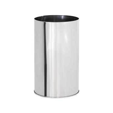 Imagem de Lixeira de Aço inox sem Tampa 20x25 07 litros - JJ.L2025 - JJ Comércio