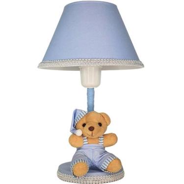 Imagem de Abajur Infantil Cabeceira Quarto Bebê Criança Urso Soneca - Erich Baby