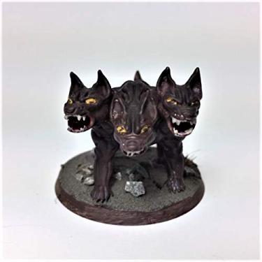 Imagem de HERO Creations -Cerberus- Miniature for Dungeons and Dragons - Pathfinder - Roleplaying Game-Tabletop -wargame (Gray/unpainted