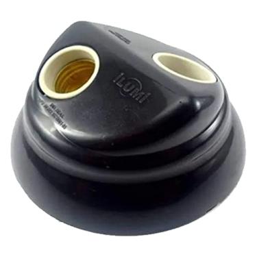 Imagem de Plafon 2 Lâmpadas 100W Preta Prestige Ilumi