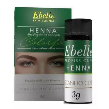 Imagem de Henna Para Sobrancelha Ebelle 3g Castanho Claro