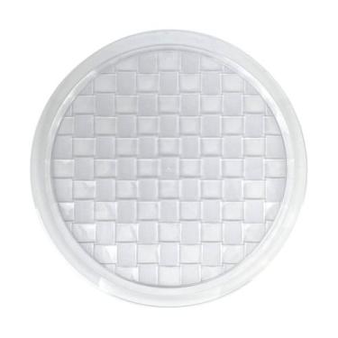 Imagem de Bandeja Ibiza Redonda Em PS Cristal P/Servir Multiuso 38cm - Keita, K0