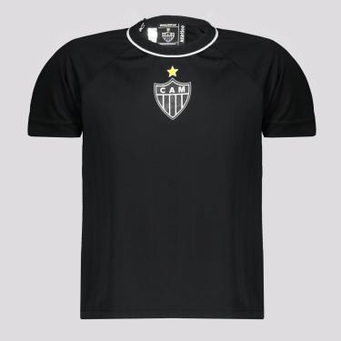 Imagem de Braziline Camiseta Atlético Mineiro Firmamento, Infantil, Preto, P