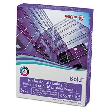 Imagem de Xerox Papel de cópia a laser premium, brilho 98, 10,8 kg, 21,5 x 28,7 cm, branco, 500 folhas por resma (3R13038)