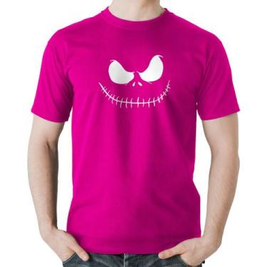 Imagem de Camiseta Algodão Scare Face - Foca na Moda, Rosa, GGG