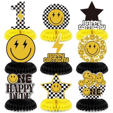 Imagem de Decoração de Festa Outus One Happy Dude - 1º Aniversário (9 Unidades)