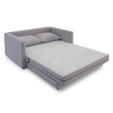 Imagem de Sofa Cama Casal 147cm Trento Estofama, Cinza