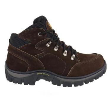 Imagem de Bota Masculina Couro Nobuck Adventure Tenis - Ketter Boots, Café, 39