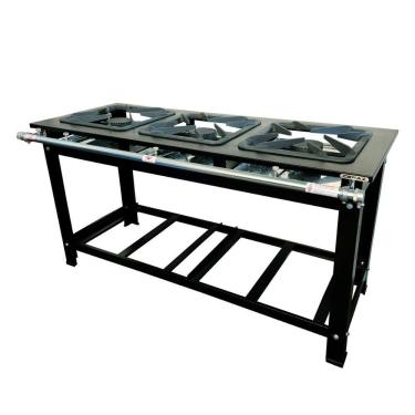Imagem de Fogão Industrial 3 Bocas Cefaz Linha Gold Alta Pressão CFZG-170