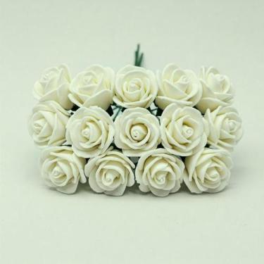 Imagem de Mini Rosas de EVA Rosinha  Raminhos com Flores Delicadas para Decoraçã