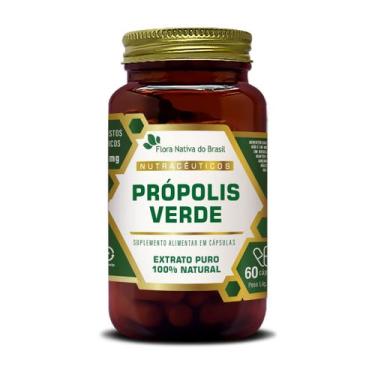 Imagem de Suplemento Alimentar Propolis Verde Extrato Puro 60 cápsulas Flora Nat