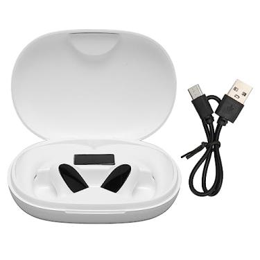 Imagem de MUNEFE Fones de ouvido com tradutor de idiomas, fone de ouvido com tradução estéreo de 144 idiomas, fones de ouvido com tradução em tempo real com estojo para aprendizagem (White)