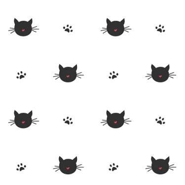 Imagem de Papel De Parede 12m Adesivo Patinhas Cat Gatinho Kitty Pet Gato