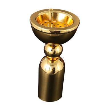 Imagem de Ioensy Queimador de incenso, estatueta de ferro, peça central de mesa, presente de inauguração, ornamento de titular do bastão de incenso para quarto, Ouro