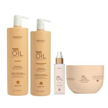 Imagem de Kit Arvensis Tec Oil Sh + Cond 1L + Másc 500ml + Óleo