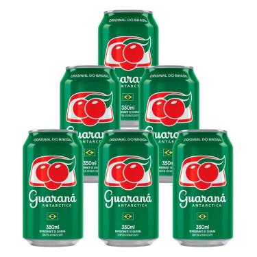 Imagem de Refrigerante Guaraná Antarctica Lata 350ml 6 Unidades