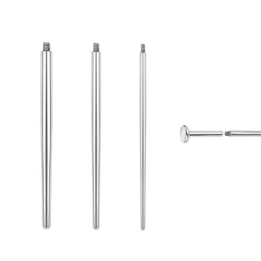 Imagem de jagosen 14G 16G 18G 20G Kit de piercing de bola de piercing ferramenta de aço inoxidável aplicador de brinco de costas planas Ferramenta aplicadora de pino de inserção sem rosca Kits de piercings de