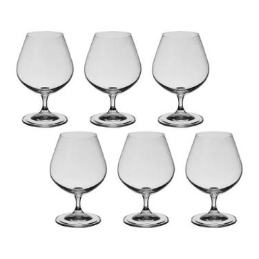 Imagem de Taça De Cristal Bohemia Para Conhaque 400 ml Roberta 6 Peças - Bohemia