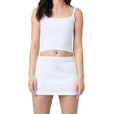 Imagem de florence by mills Short esportivo feminino aconchegante, Branco brilhante, XPP