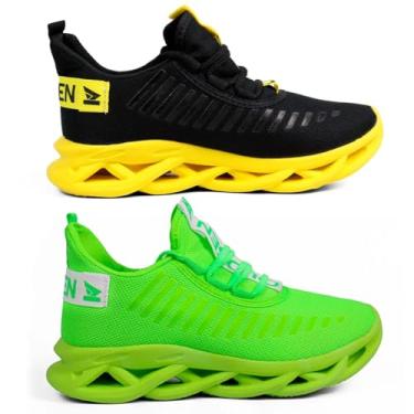 Imagem de Kit 2 Tênis Masculino Jaguar Academia Confortável Leve Casual Esportivo