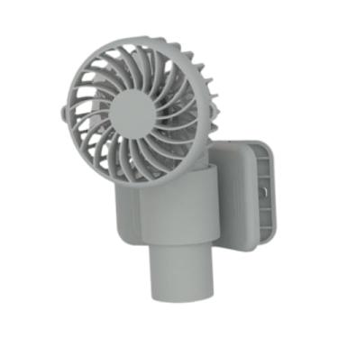 Imagem de Ｂｅｓｇａ Clip sobre o ventilador 3 Velocidade Base destacável Base portátil Recarregável Fã de ventilador fã pessoal para dormir carros de caminhada em casa, Cinza Verde