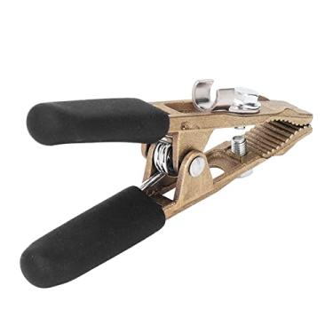 Imagem de Grampo de Terra de Latão, Braçadeira de Soldagem 260a Com Bainha, Grampo de Arame de Terra Aplicação Ampla para Soldagem a Gás Blindada, Soldagem de (Capa preta)