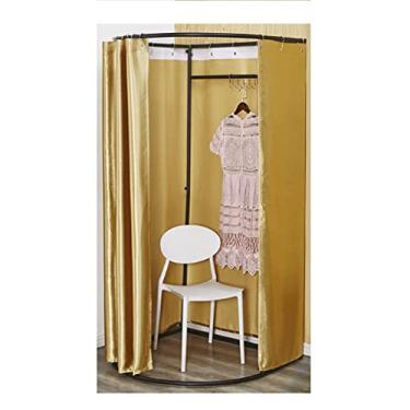 Imagem de SJHDUNBW Loja de roupas, provador, vestiário estável, com cortina de sombreamento para proteção de privacidade, shopping, loja de roupas, escritório