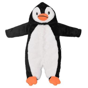 Imagem de Macacão de Bebê Pinguim Preto - Upi Ulli, RN