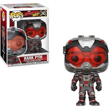 Imagem de Funko Hank Pym: Homem-Formiga e Vespa x POP! Boneco de vinil Marvel e 1 pacote protetor gráfico de plástico PET compatível com Pop! [#343/30800 - B]