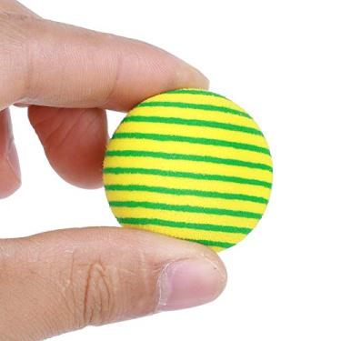 Imagem de 50 PCS EVA Leve Desgaste Indoor Practice Stripe Foam B Bolas Coloridas de Brinquedo de Entretenimento para Gatos de EstimaçãoO Azul Amarelo Verde/Stripe Ball São Leves e Fáceis