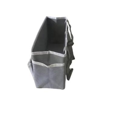 Imagem de UGPLM Cesta de armazenamento frontal para bicicleta ao ar livre, bolsa de guidão, cor cinza, para cadeiras de rodas, montagem simples, fivela, design, bolsa