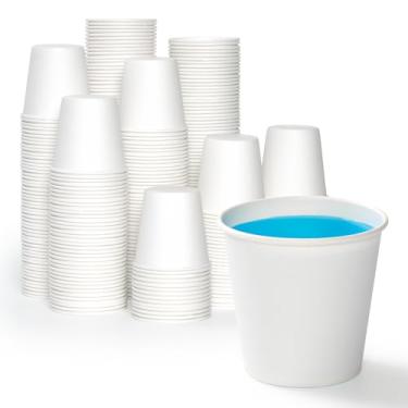 Imagem de LITOPAK Pacote com 1000 copos de papel de 85 g, copos de banheiro descartáveis brancos, mini copos de papel para festas, piqueniques, churrascos, viagens e eventos.