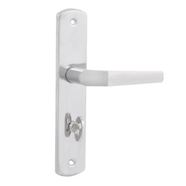 Imagem de Fechadura Banheiro Popline Espelho Cromado Reto - Soprano