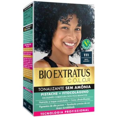Imagem de Tonalizante Bio Extratus 111 Preto Azulado Tecnologia Profissional - B