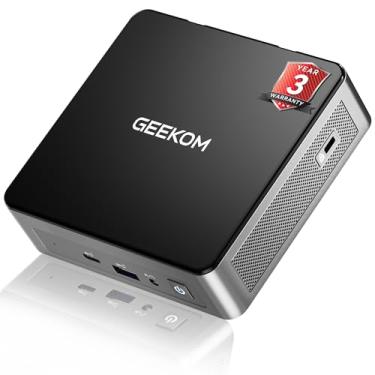 Imagem de GEEKOM Mini PC Mini Air12, Intel 12ª geração Alder Lake N100 (até 3,4 GHz), 16 GB DDR5 RAM 512 GB PCIe M.2 SSD, Mini computador desktop doméstico/empresarial, tela dupla 4K/HDMI 2.0/WiFi