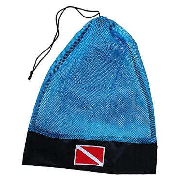 Imagem de Milageto Snorkeling Regulador de Engrenador Malha, Azul, 40 cm