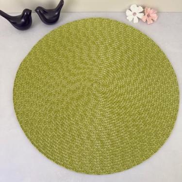 Imagem de Kit 6 Lugares Jogo Americano Redondo Descanso Prato Sousplat De Mesa Posta Jantar (Verde Pistache)