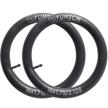 Imagem de YunSCM 40,6 cm x 4,4 cm / 2,125 Tubos internos premium de substituição para carrinhos de viagem de 16 x 1,75 a 2,125 tubo de bicicleta/bob Revolution SE/Pro/Flex/SU/Strides Series/Carrinhos de ferro Perfeito Bob Carrinho de bebê tubo de pneu