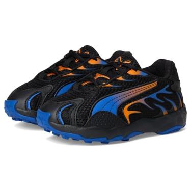 Imagem de PUMA Tênis infantil unissex Inhale Shoes (criança pequena), Preto/Laranja Glo, 16